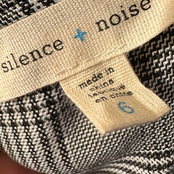 SILENCE + NOISE Urban Outfitters 6 Glenn Plaid Corset Jumpsuit Menswear Hi Rise - Picture 7 of 15